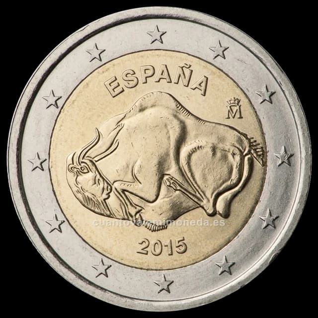 Imagen orientativa: 2 euros España 2015 Cueva de Altamira, versión proof