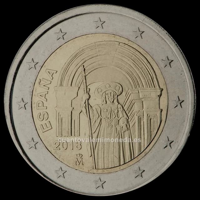 Imagen orientativa: 2 euros España 2018 Santiago de Compostela, versión proof