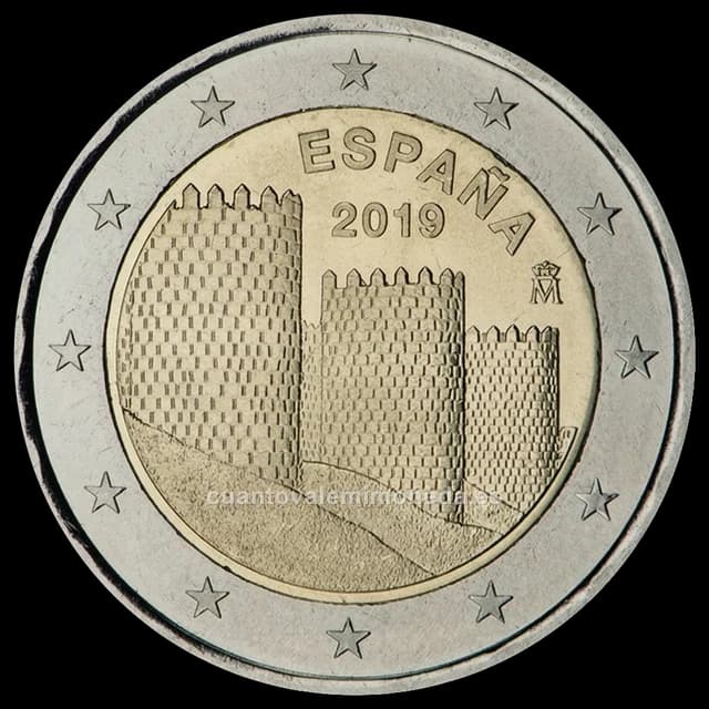 Imagen orientativa: 2 euros España 2019 Ávila, versión proof