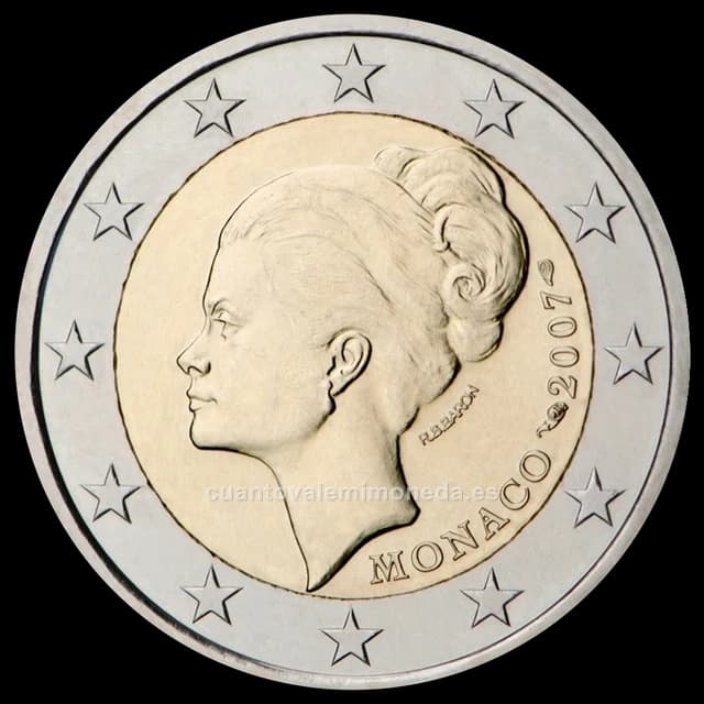 Imagen orientativa: 2 euros Mónaco 2007 Grace Kelly