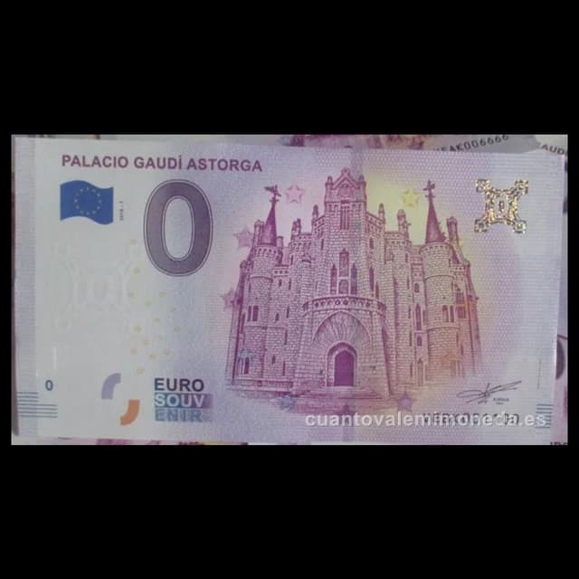 Imagen orientativa: Billete de 0 euros (souvenir)