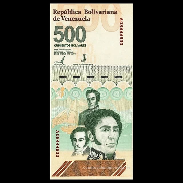 Imagen orientativa: Billete de 500 bolívares digitales 2023 (el billete más alto de Venezuela hoy)