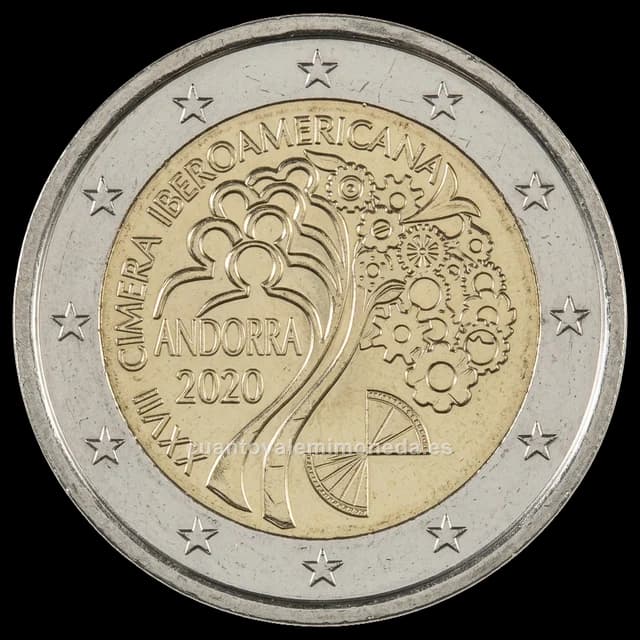 Imagen orientativa: 2 euros Andorra 2020, XXVII Cumbre Iberoamericana