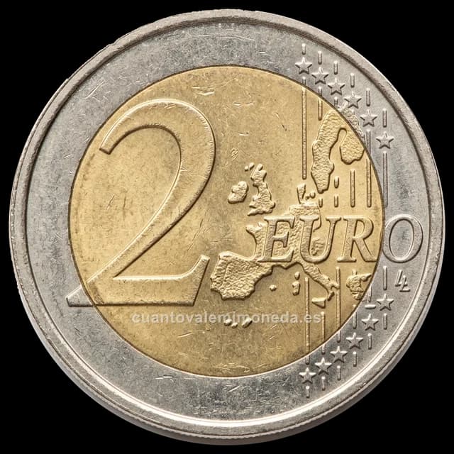 Imagen orientativa: 2 euros Finlandia 2006 con mapa nuevo (error)