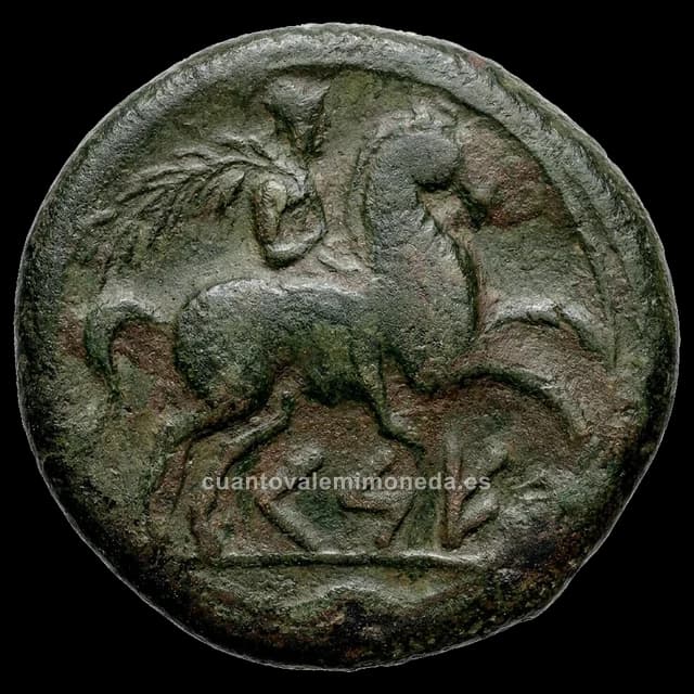 Imagen orientativa: As (unidad) ibérico de Kese (Tarraco), c. 150-100 a. C.