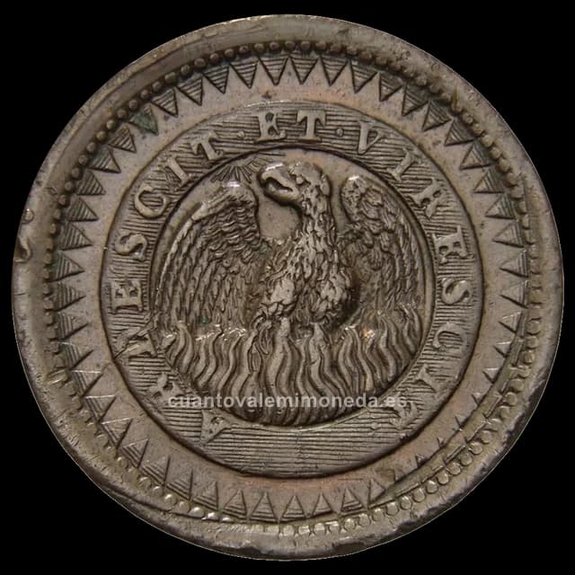 Imagen orientativa: 20 décimos Buenos Aires 1827-1831 (Banco Nacional, fénix)