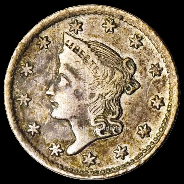 Imagen orientativa: ½ real Entre Ríos 1867