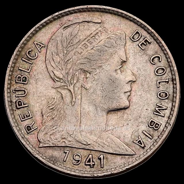 Imagen orientativa: 1 centavo 1918-1948 (Libertad con gorro frigio), cuproníquel