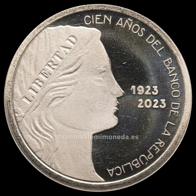 Imagen orientativa: 20.000 pesos conmemorativa 2023 Centenario del Banco de la República