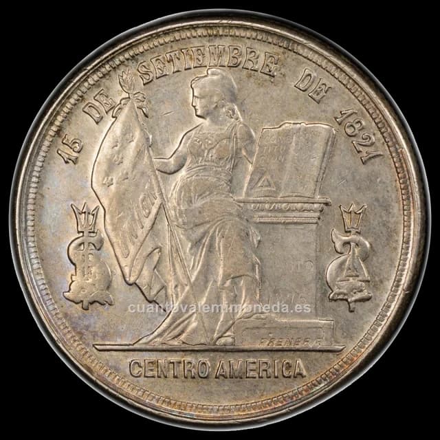 Imagen orientativa: 1 peso Honduras 1883-1914 (plata 900)