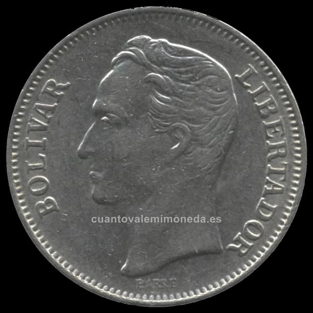 Imagen orientativa: 1 bolívar Venezuela 1967-1990 (níquel)