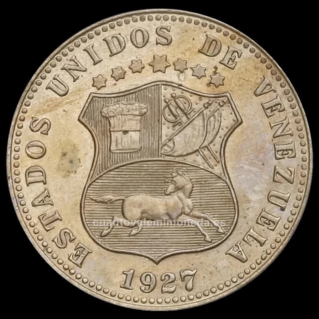 Imagen orientativa: 12 ½ céntimos Venezuela 1896-1948 (cuproníquel, «locha»)
