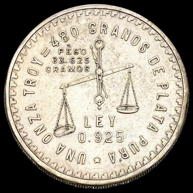 Imagen orientativa: Onza de plata 1949 (balanza)