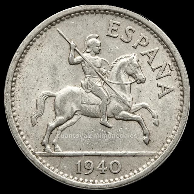 Imagen orientativa: 50 céntimos 1949 (con agujero), estrella E*51 (II Exposición Nacional de Numismática)