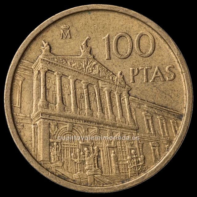 Imagen orientativa: 100 pesetas 1996, Biblioteca Nacional