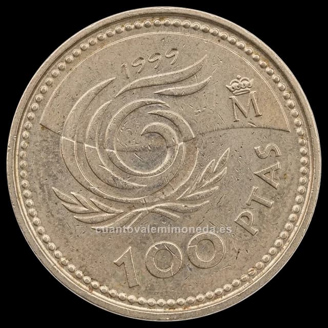 Imagen orientativa: 100 pesetas 1999, Año Internacional de las Personas Mayores