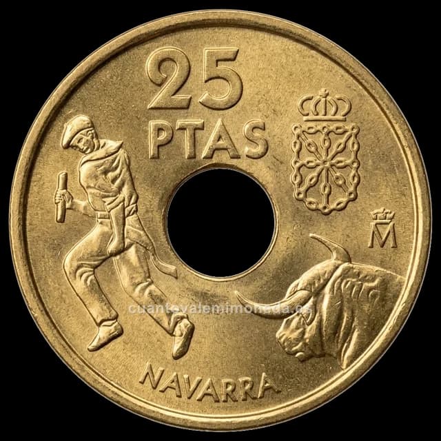 Imagen orientativa: 25 pesetas 1999, Navarra
