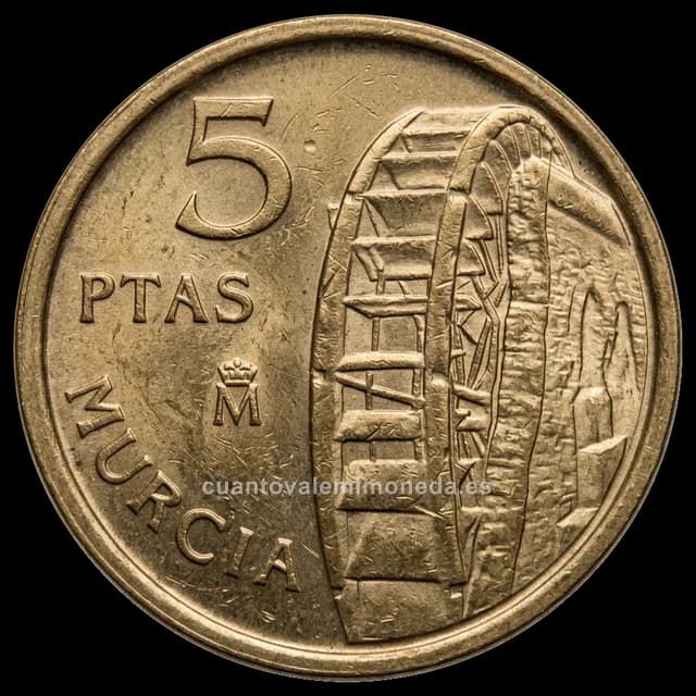 Imagen orientativa: 5 pesetas 1999, Murcia