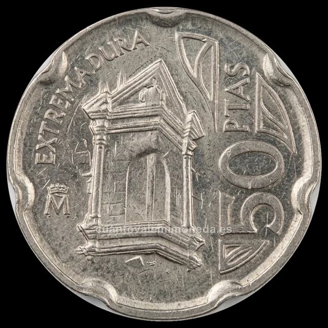 Imagen orientativa: 50 pesetas 1993, Extremadura