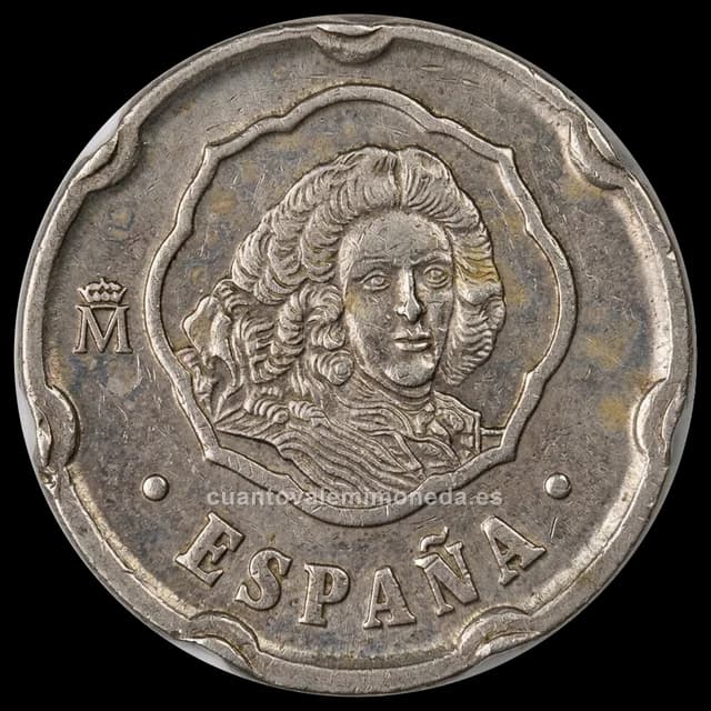 Imagen orientativa: 50 pesetas 1996, Felipe V