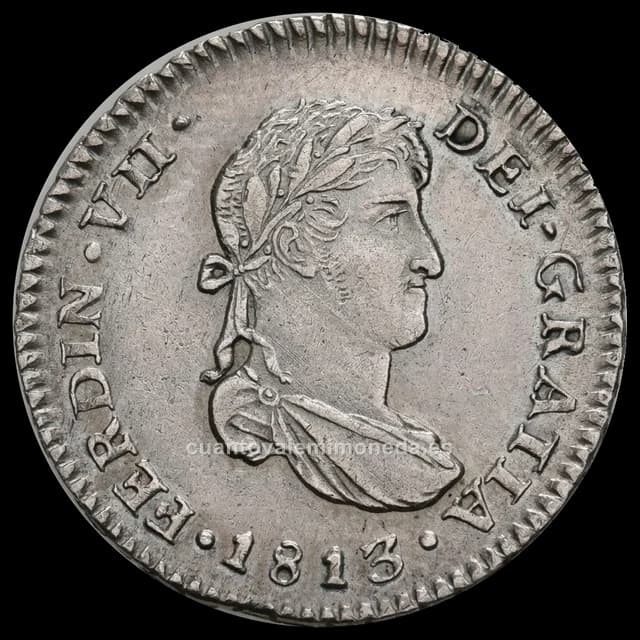 Imagen orientativa: 1 real de Fernando VII, cecas americanas (1808-1824)