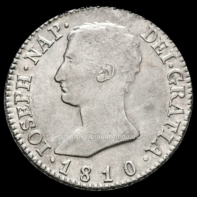Imagen orientativa: 4 reales (de vellón) de José Napoleón, Madrid y Sevilla (1809-1813)
