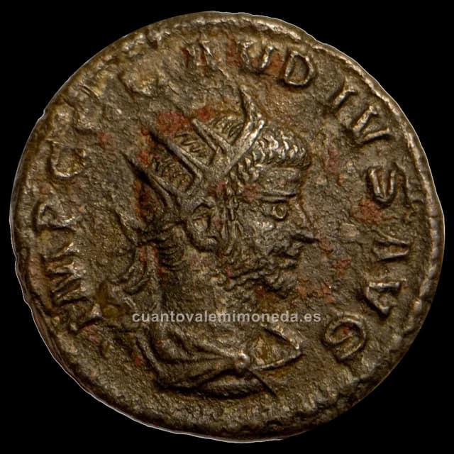 Imagen orientativa: Antoniniano de Claudio II el Gótico (268-270 d. C.)