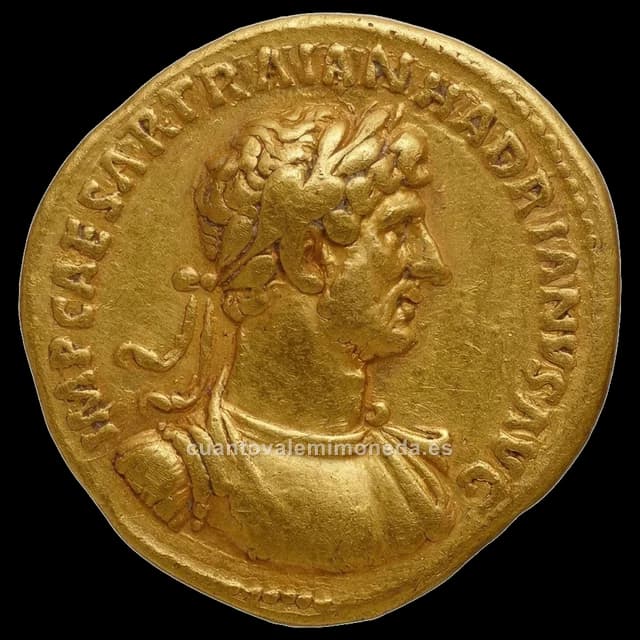 Imagen orientativa: Áureo del Alto Imperio (Trajano a Marco Aurelio, siglo II d. C.)